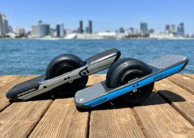 Onewheel GT and Pint X with San Diego Skyline